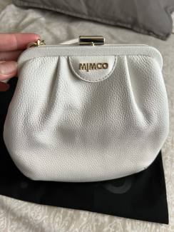 mimco white leather bag