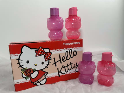 Eco Kids Hello Kitty Tupperware Cap: 425 Ml C/u Nuevo!!