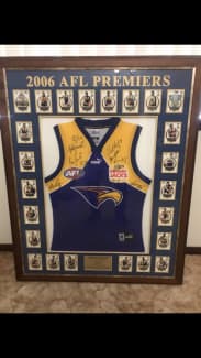 Framed West Coast Eagles 2019 Signed Jersey