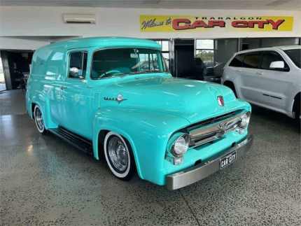 1956 FORD F100 PICKUP MILD CUSTOM in Baby Blue