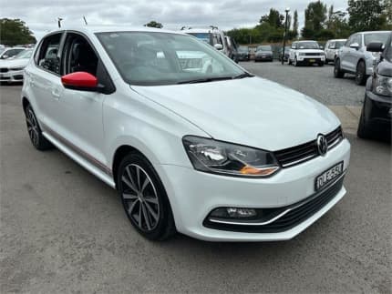  Volkswagen Polo 6R MY1 1TSI DSG supera a White Speed ​​Sports Automatic Dual Clutch Hatchback