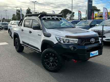 2018 Toyota Hilux GUN126R Rugged X Double Cab White 6 Speed Sports Automatic Utility