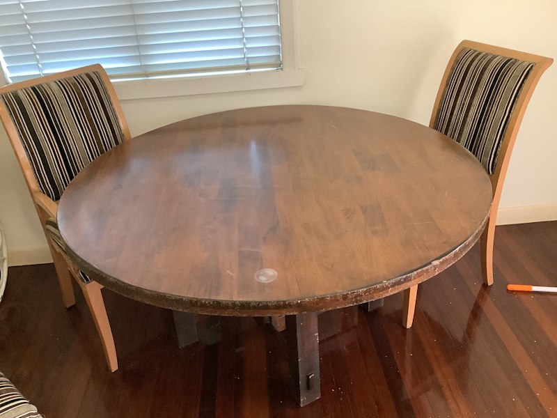 Wooden Round Table & Chairs Dining Tables Gumtree Australia